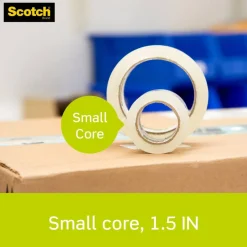 Scotch Sure Start Shipping Tape, 6 Tape Rolls with Dispensers, 1 7/8 in x 22.2 yd, 1.5