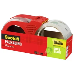 Scotch Sure Start Shipping Tape With Dispenser, 1-7/8