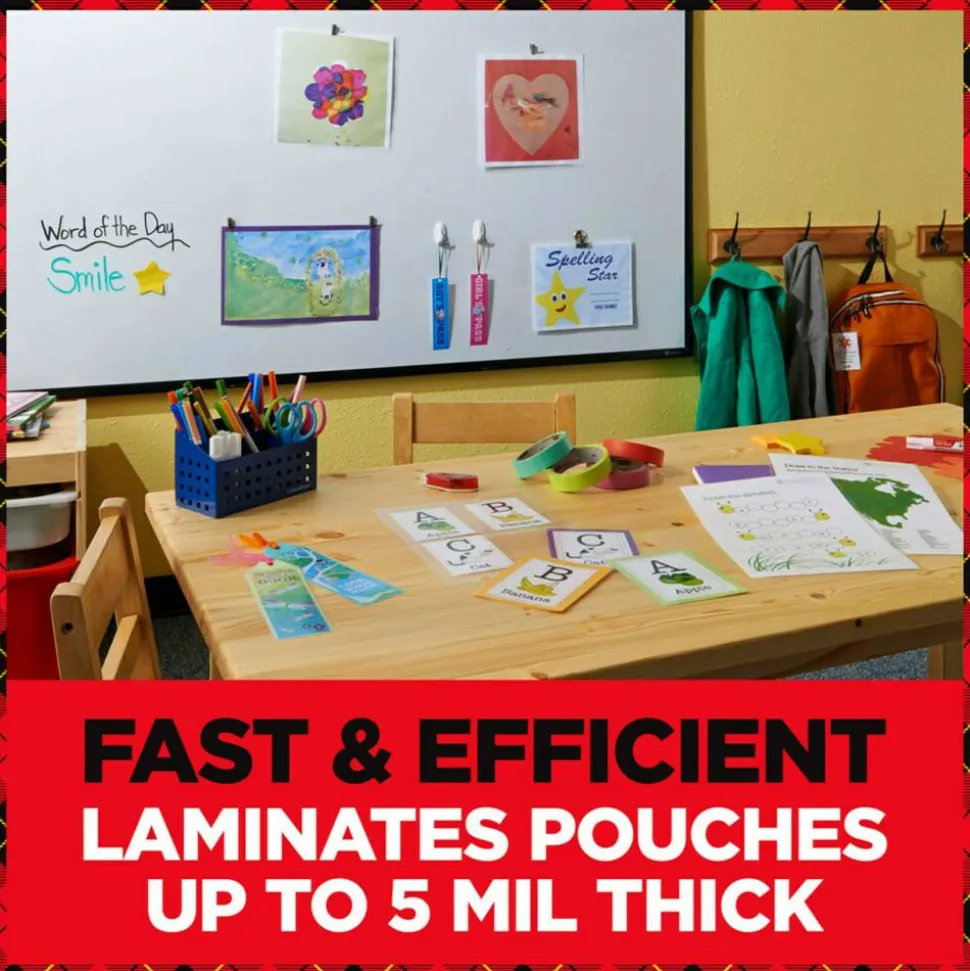 Scotch Thermal Laminating Combo Pack, 1 Thermal Laminator 9" Wide, 2 Laminating Sheets, Fits Letter Size