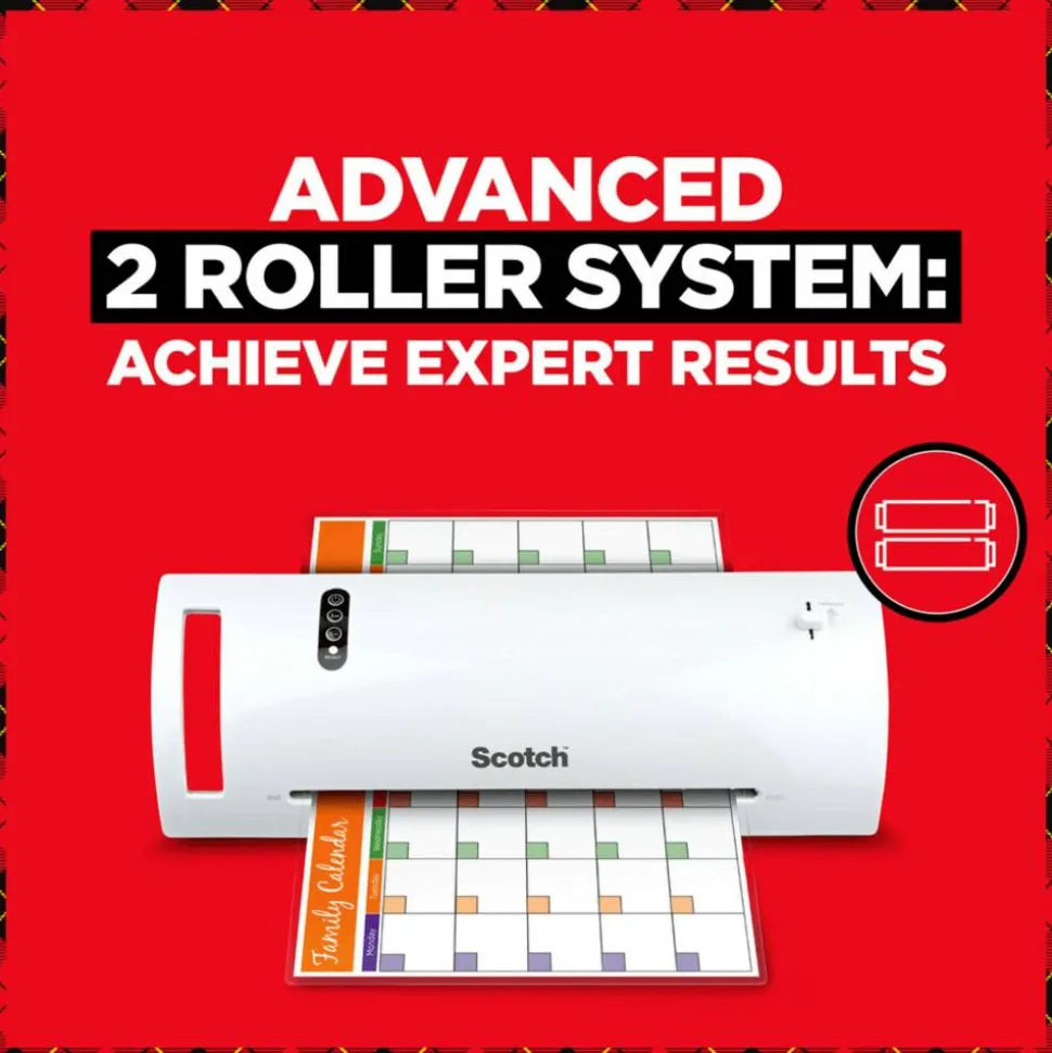 Scotch Thermal Laminating Combo Pack, 1 Thermal Laminator 9" Wide, 2 Laminating Sheets, Fits Letter Size
