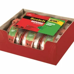 Scotch Tough Grip Moving Packing Tape With Dispensers - 150-6