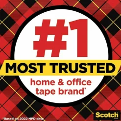 Scotch Transparent Tape with Dispenser, 3/4 in. x 1000 in., 12 Tape Rolls, 1 Tape Dispenser, Back to School Supplies and College Essentials