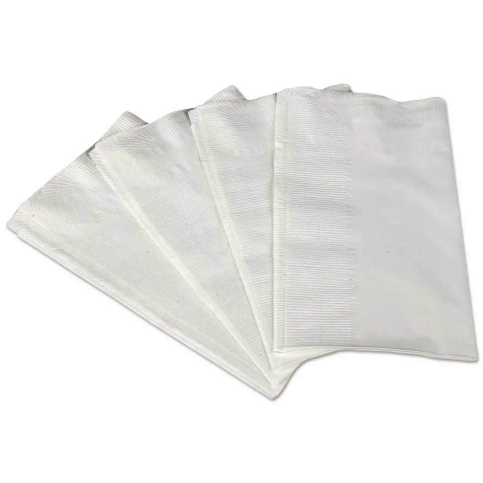 Scott 1/8-Fold Dinner Napkins, 2-Ply, 17 x 14.63, White, 300/Pack, 10 Packs/Carton