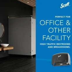 Scott Coreless JRT Bath Tissue Dispenser, 9-3/4" x 14-5/8", Smoke Gray