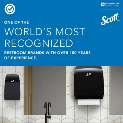 Scott Coreless JRT Bath Tissue Dispenser, 9-3/4" x 14-5/8", Smoke Gray