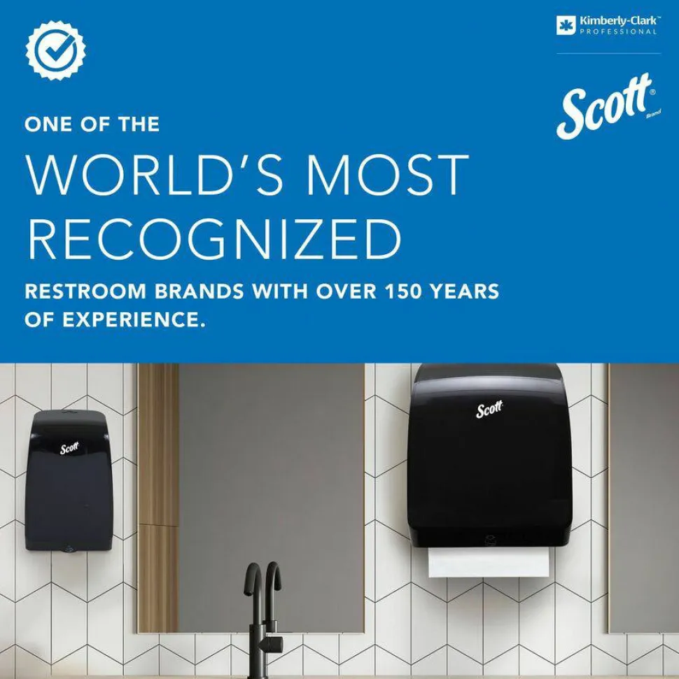 Scott Coreless JRT Bath Tissue Dispenser, 9-3/4" x 14-5/8", Smoke Gray