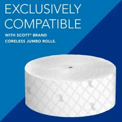 Scott Coreless JRT Bath Tissue Dispenser, 9-3/4