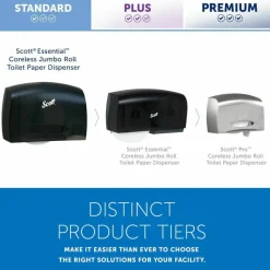 Scott Coreless JRT Bath Tissue Dispenser, 9-3/4