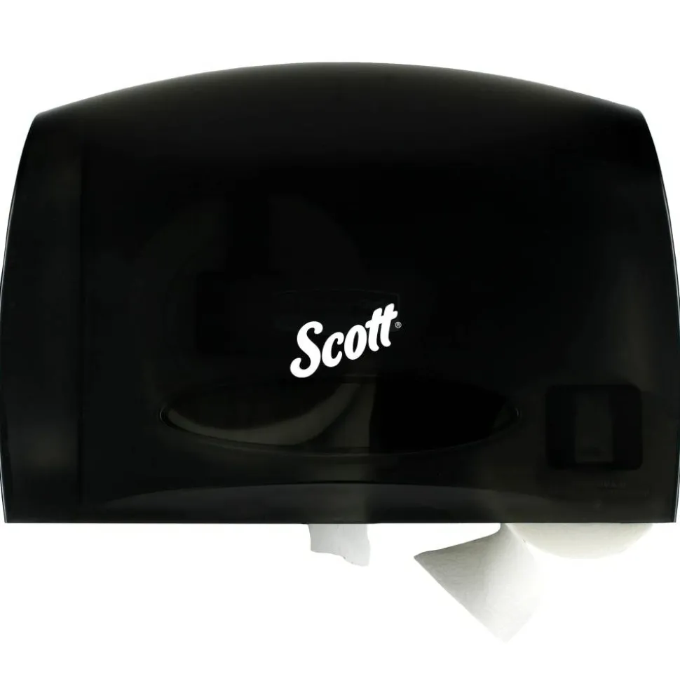 Scott Coreless JRT Bath Tissue Dispenser, 9-3/4" x 14-5/8", Smoke Gray