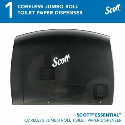 Scott Coreless JRT Bath Tissue Dispenser, 9-3/4