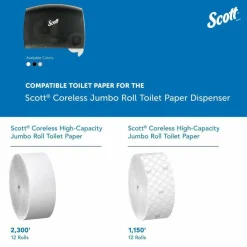 Scott Coreless JRT Bath Tissue Dispenser, 9-3/4