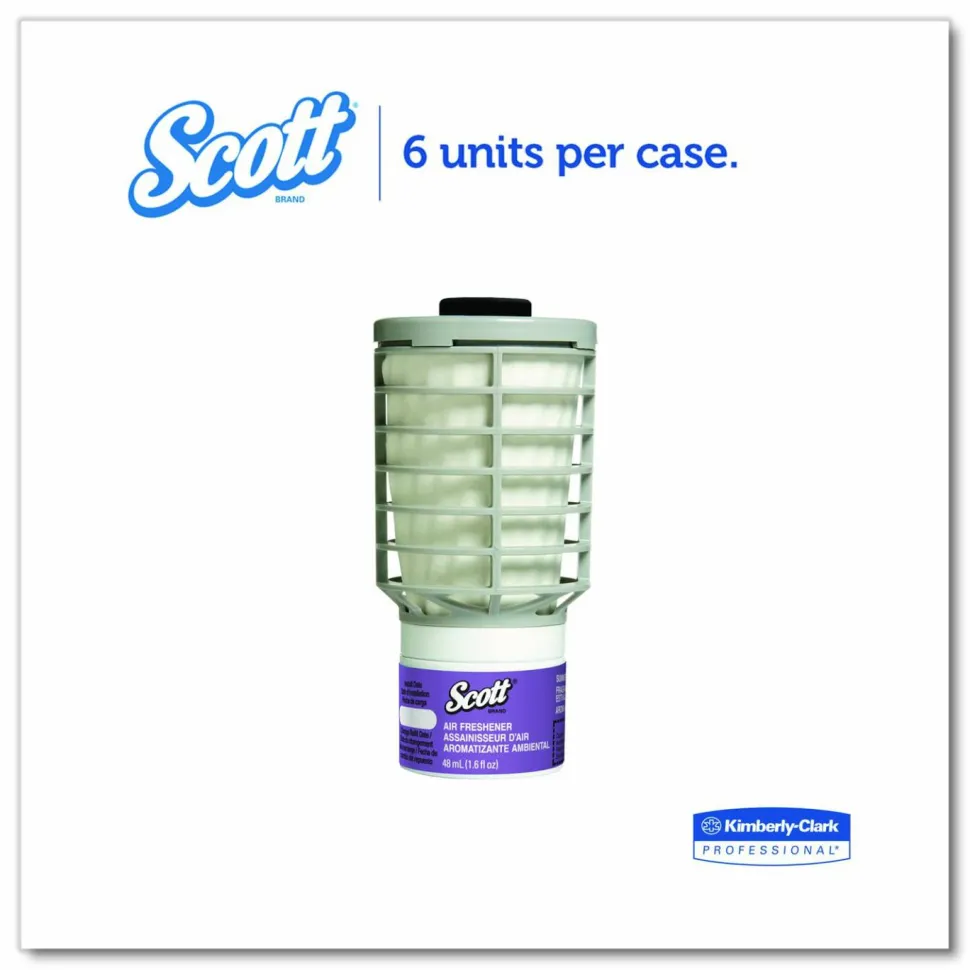 Scott Essential Continuous Air Freshener Refill, Summer Fresh, 48 mL Cartridge, 6/Carton