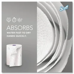 Scott Essential High Capacity Hard Roll Paper Towels with Elevated Design and Absorbency Pockets, 950' Per Roll, 6 Rolls Per Case