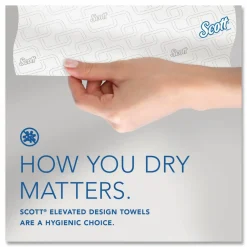 Scott Essential High Capacity Hard Roll Paper Towels with Elevated Design and Absorbency Pockets, 950' Per Roll, 6 Rolls Per Case