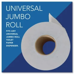 Scott Essential JRT Jumbo Roll Bathroom Tissue, Septic Safe, 2-Ply, 3.55" x 1,000 ft, White, 12 Rolls/Carton