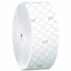 Scott Essential Jumbo Roll Coreless 2-Ply Toilet Paper, 1,150' Per Roll, 65% Recycled, Pack Of 12 Rolls