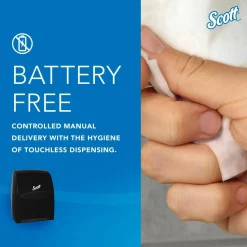 Scott Essential Manual Hard Roll Towel Dispenser, 13.06 x 11 x 16.94, Black