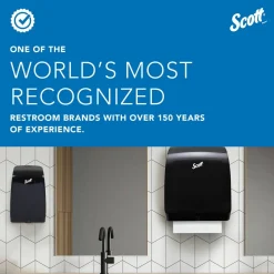 Scott Essential Manual Hard Roll Towel Dispenser, 13.06 x 11 x 16.94, Black