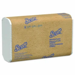 Scott Essential Multi-Fold Towels, 1-Ply, 8 x 9.4, White, 250/Pack, 16 Packs/Carton