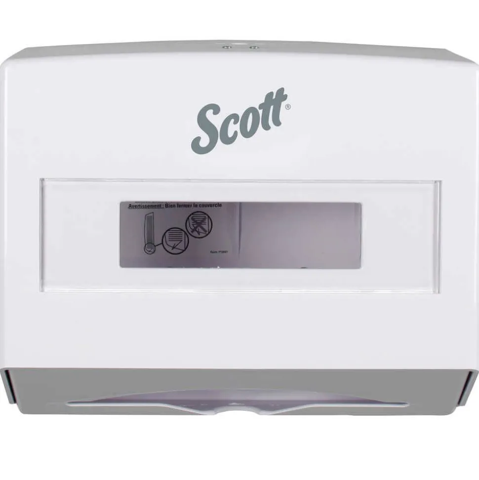 Scottfold Folded Towel Dispenser, 10.75 x 4.75 x 9, White