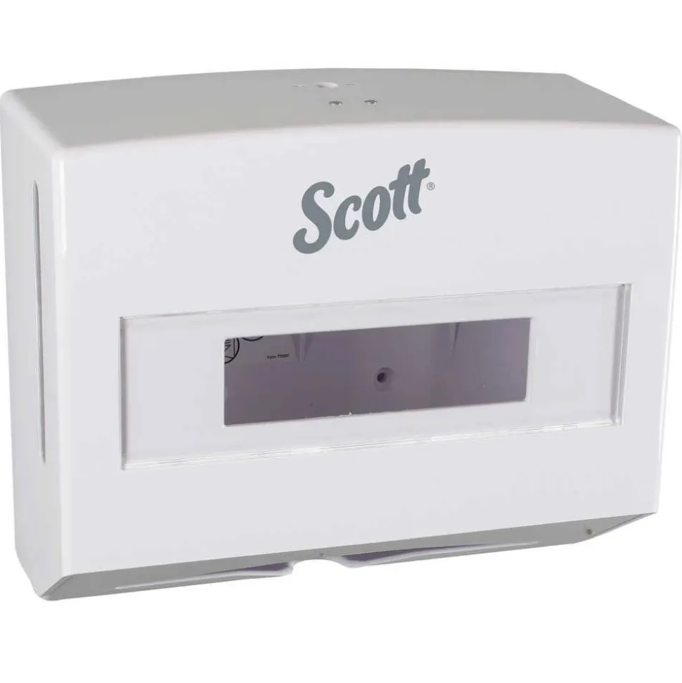 Scottfold Folded Towel Dispenser, 10.75 x 4.75 x 9, White