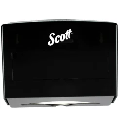 Scottfold Folded Towel Dispenser, 10.75 x 4.75 x 9, Black