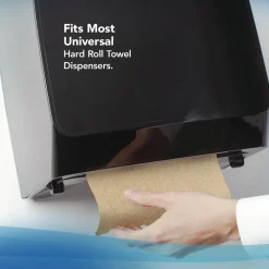 Scott Hard Roll 1-Ply Paper Towels, 100% Recycled, Brown, 800' Per Roll, Pack Of 12 Rolls