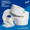 Scott Jumbo Jr 2-Ply Toilet Paper, 25% Recycled, 1000 Sheets Per Roll, Pack Of 4 Rolls