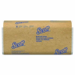 Scott Multi-Fold Towels, Absorbency Pockets, 1-Ply, 9.2 x 9.4, White, 250 Sheets/Pack, 12 Packs/Carton