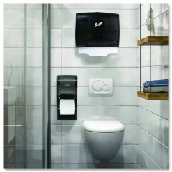 Scott Personal Seat Cover Dispenser, 17.5 x 2.25 x 13.25, Black