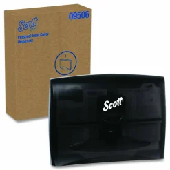 Scott Personal Seat Cover Dispenser, 17.5 x 2.25 x 13.25, Black