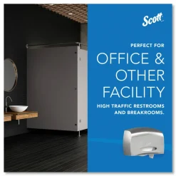 Scott Pro Coreless Jumbo Roll Tissue Dispenser, EZ Load, 14.38 x 6 x 9.75, Stainless Steel