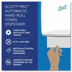 Scott Pro Electronic Hard Roll Towel Dispenser, 12.66 x 9.18 x 16.44, Smoke