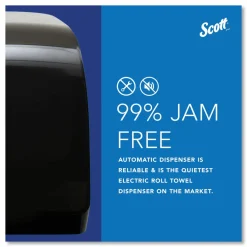 Scott Pro Electronic Hard Roll Towel Dispenser, 12.66 x 9.18 x 16.44, Smoke