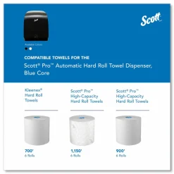 Scott Pro Electronic Hard Roll Towel Dispenser, 12.66 x 9.18 x 16.44, Smoke