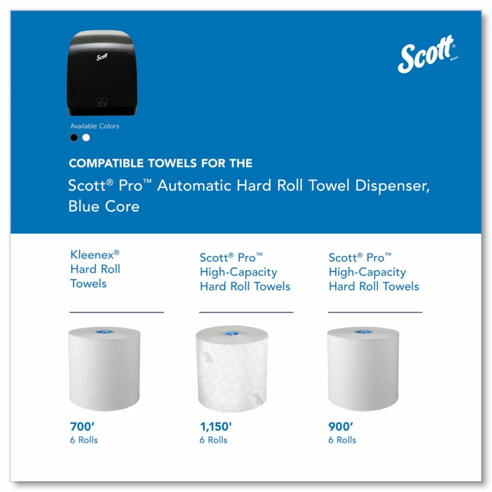 Scott Pro Electronic Hard Roll Towel Dispenser, 12.66 x 9.18 x 16.44, Smoke