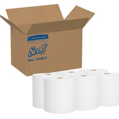 Scott Professional 1-Ply Paper Towels, 950' Per Roll, 70% Recycled, Pack Of 6 Rolls