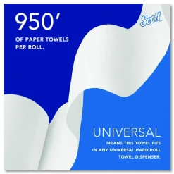 Scott Professional 1-Ply Paper Towels, 950' Per Roll, 70% Recycled, Pack Of 6 Rolls