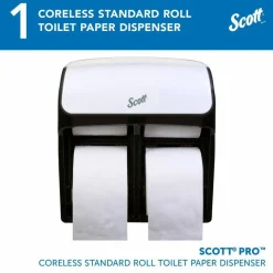 Scott Pro High Capacity Coreless SRB Tissue Dispenser, 11.25 x 6.31 x 12.75, White