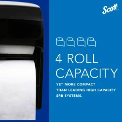 Scott Pro High Capacity SRB Toilet Paper Dispenser - Roll Dispenser - 4x Roll - 12.8