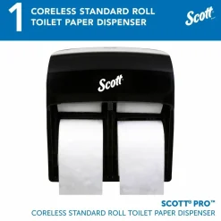 Scott Pro High Capacity SRB Toilet Paper Dispenser - Roll Dispenser - 4x Roll - 12.8