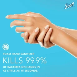 Scott Pro Moisturizing Foam Hand Sanitizer, 1,200 mL Cassette, Fruity Cucumber Scent, 2/Carton