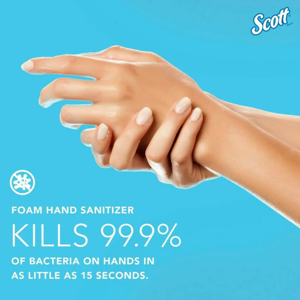 Scott Pro Moisturizing Foam Hand Sanitizer, 1,200 mL Cassette, Fruity Cucumber Scent, 2/Carton