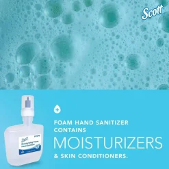 Scott Pro Moisturizing Foam Hand Sanitizer, 1,200 mL Cassette, Fruity Cucumber Scent, 2/Carton