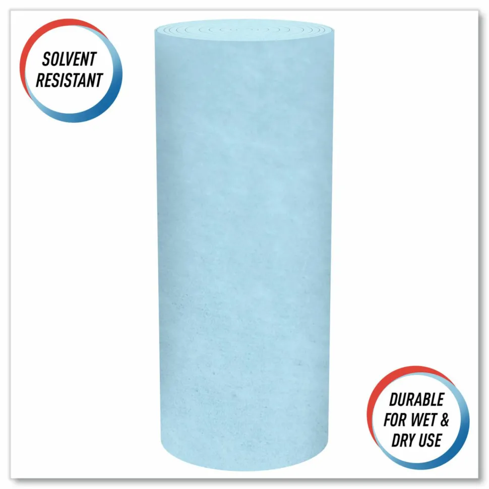 Scott Pro Shop Towels, Heavy Duty, 1-Ply, 10.4 x 11, Blue, 12 Rolls/Carton