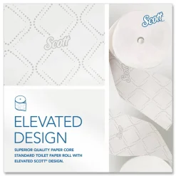 Scott Pro Small-Core High-Capacity 2-Ply Toilet Paper, 1100' Per Roll, Pack Of 36 Rolls