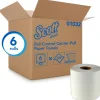 Scott Roll Control 1-Ply Center-Pull Paper Towels, 60% Recycled, 700 Sheets Per Roll, Pack Of 6 Rolls
