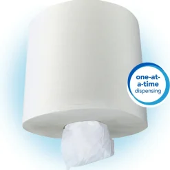 Scott Roll Control 1-Ply Center-Pull Paper Towels, 60% Recycled, 700 Sheets Per Roll, Pack Of 6 Rolls