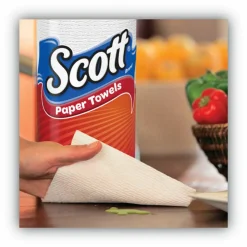 Scott Select-A-Size Mega 1-Ply Paper Towels, 102 Sheets Per Roll, Pack Of 15 Rolls