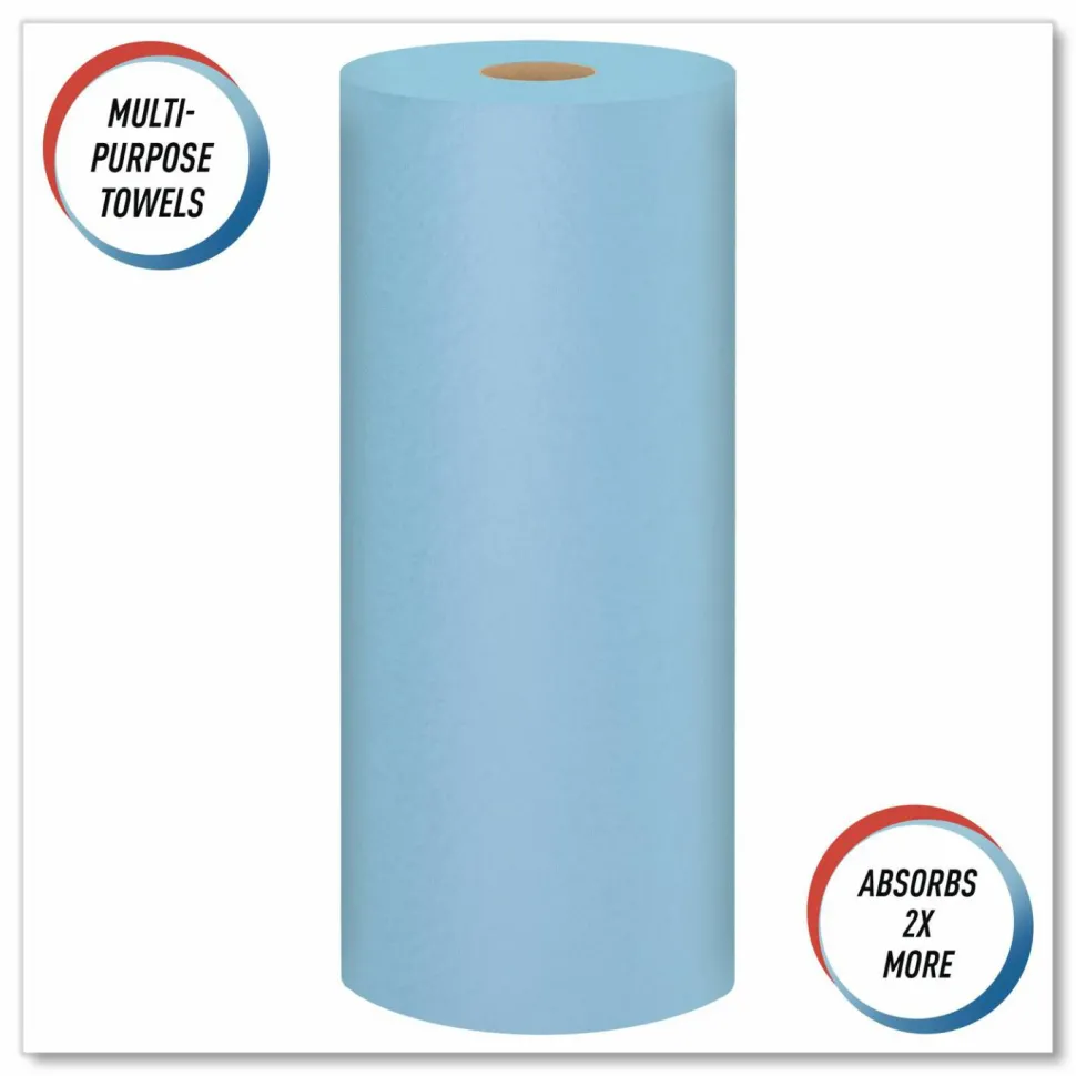 Scott Shop Towels, Standard Roll, 1-Ply, 9.4 x 11, Blue, 55/Roll, 30 Rolls/Carton